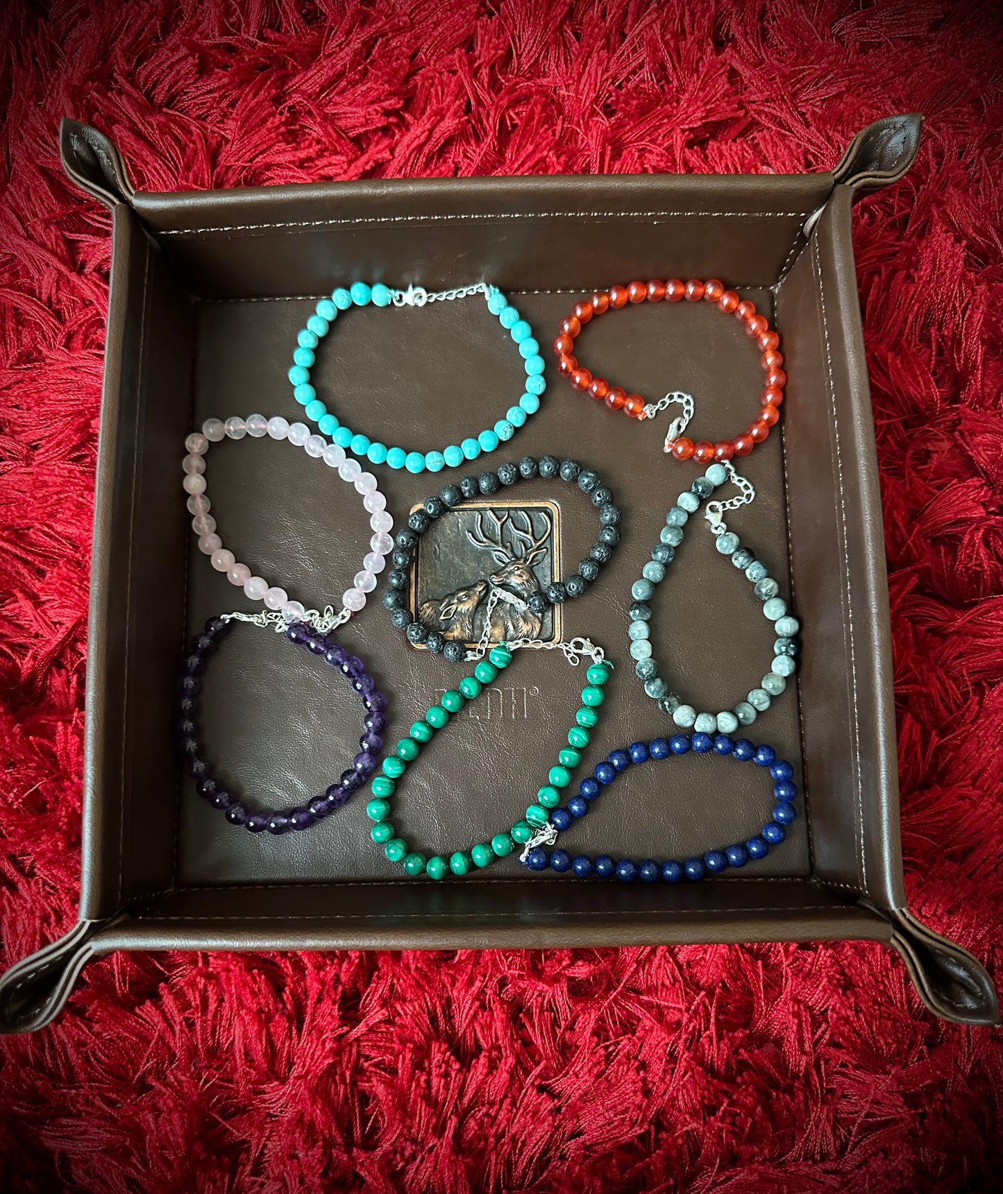 Resortwear Malachite Bead Bracelet