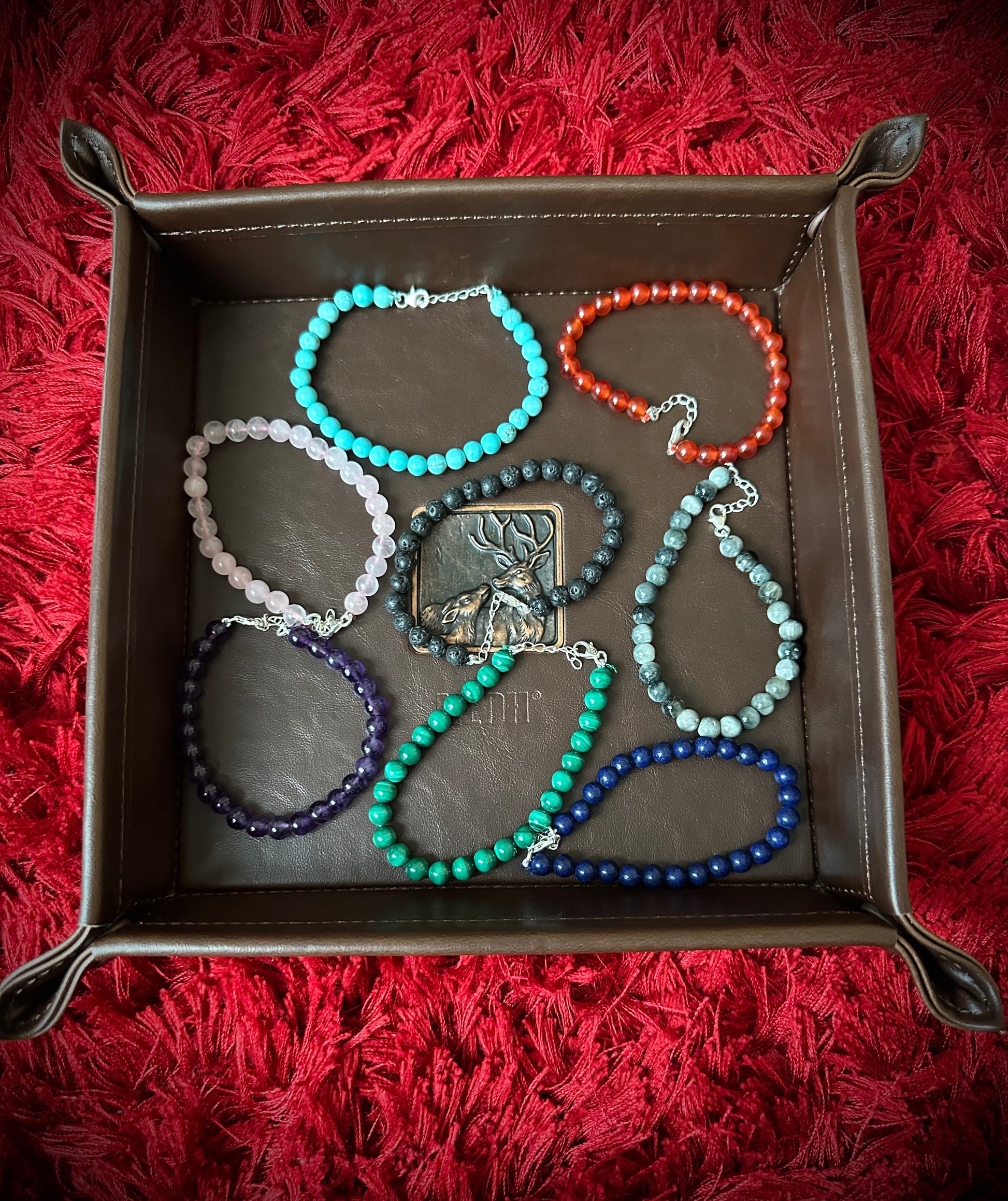 Resortwear Malachite Bead Bracelet