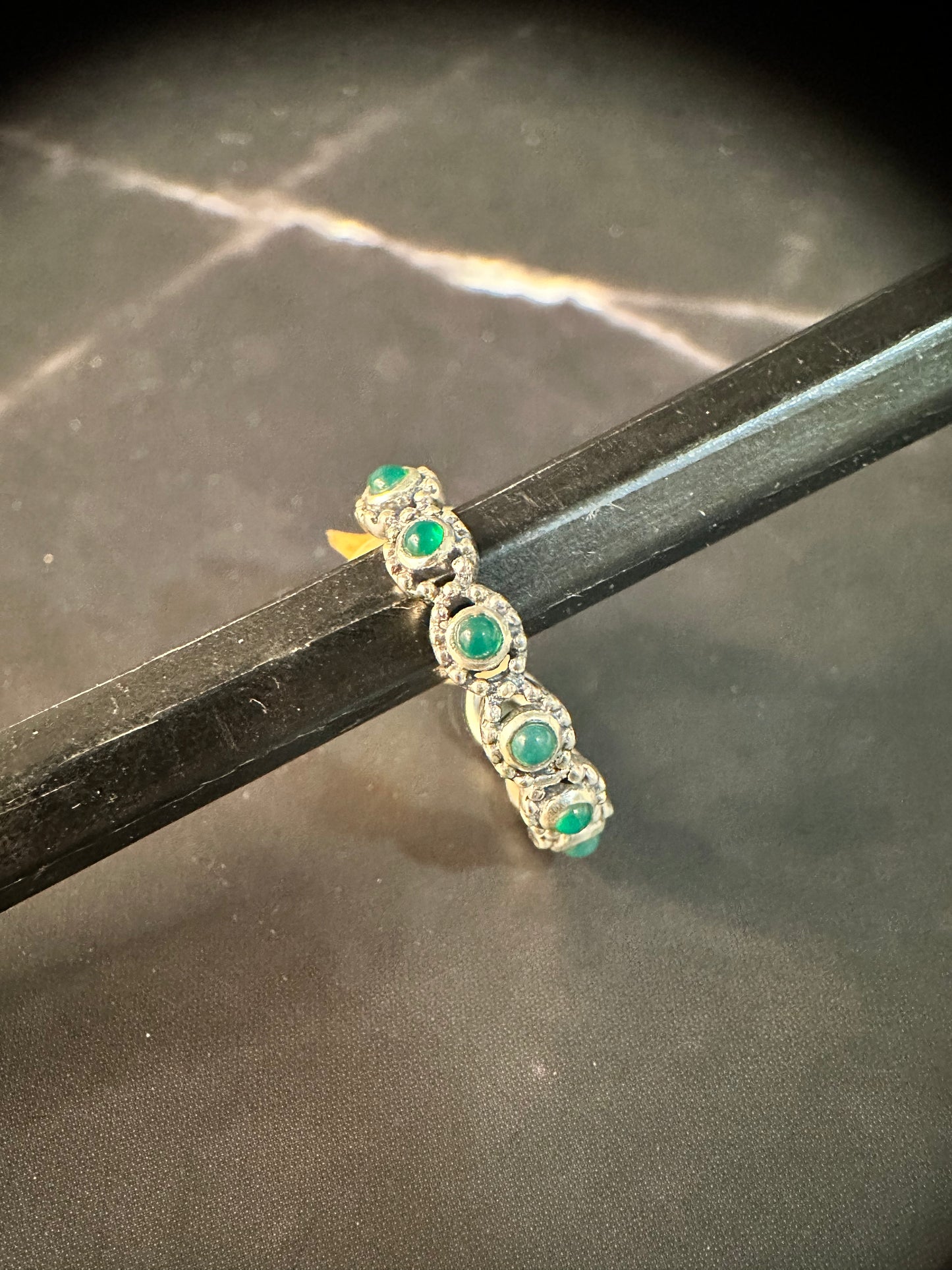 Emerald Blossom Ring