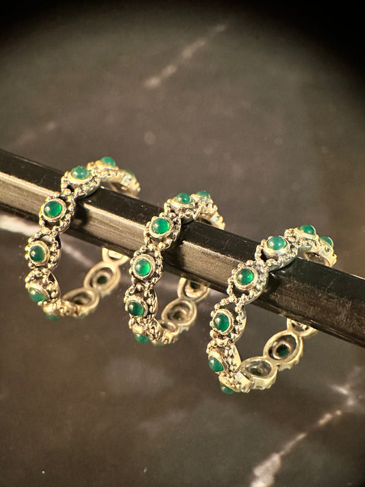 Emerald Blossom Ring