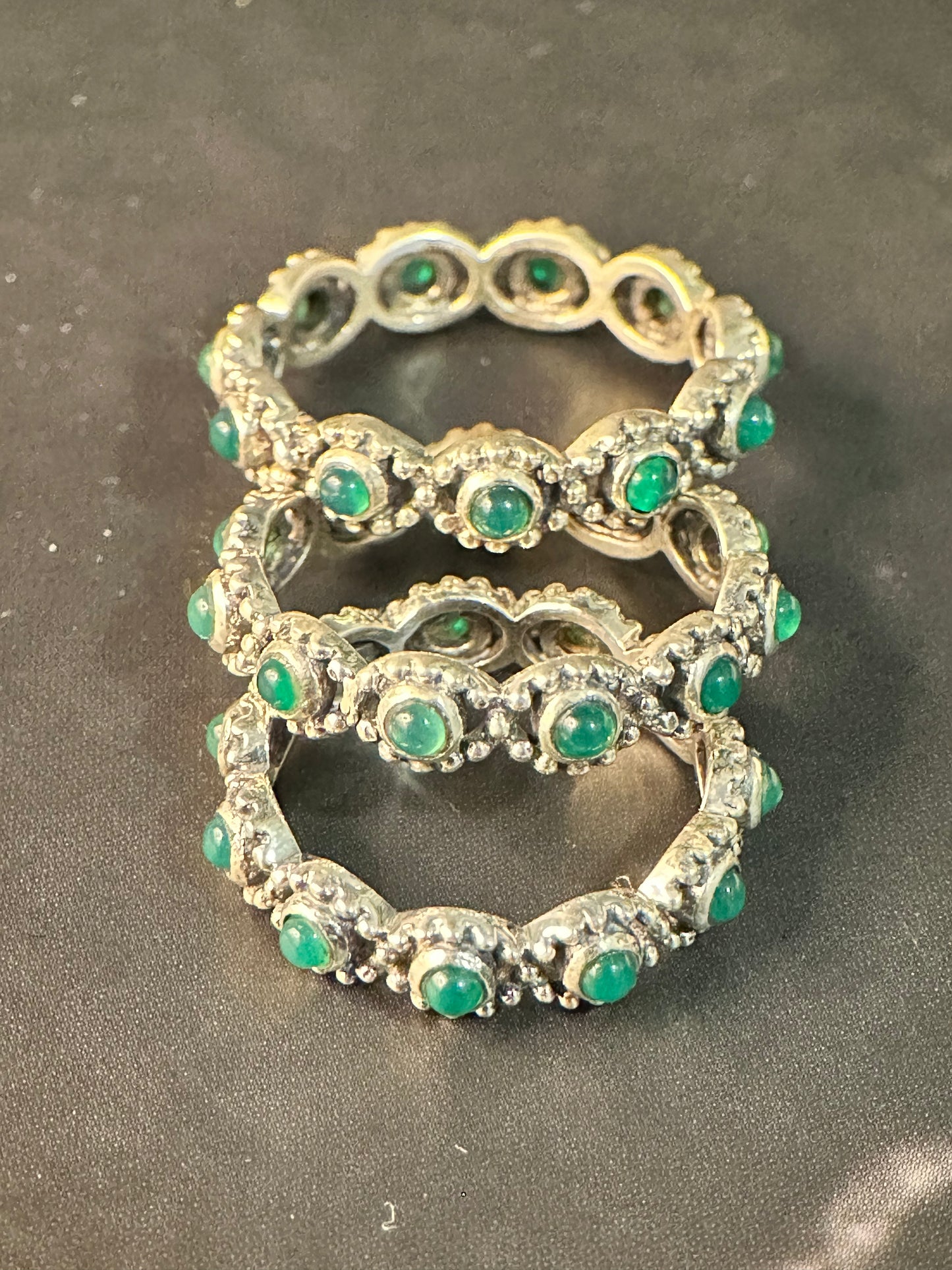 Emerald Blossom Ring