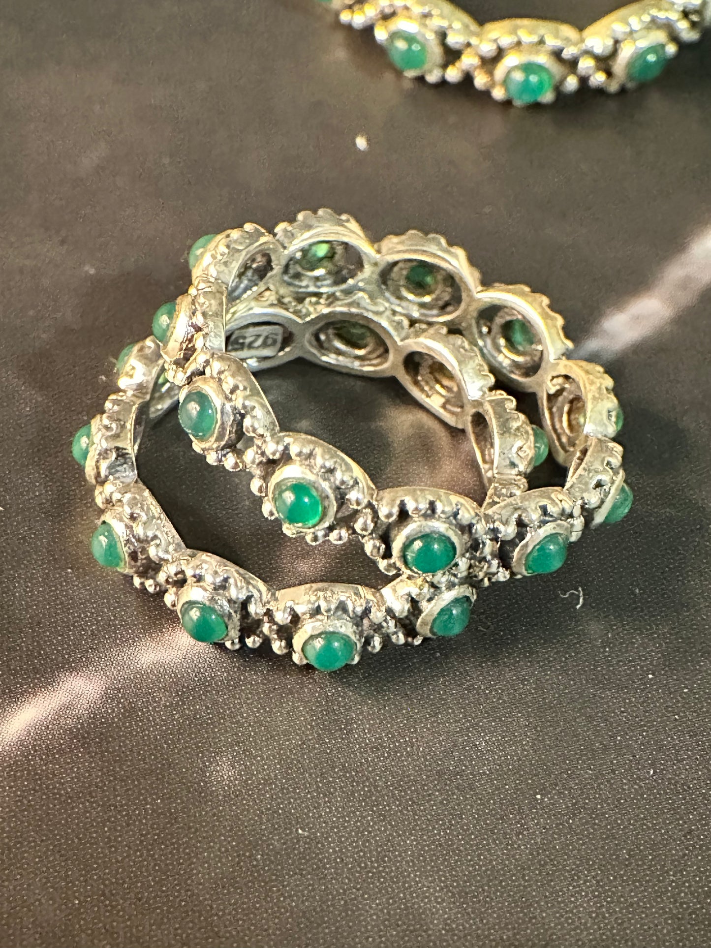 Emerald Blossom Ring