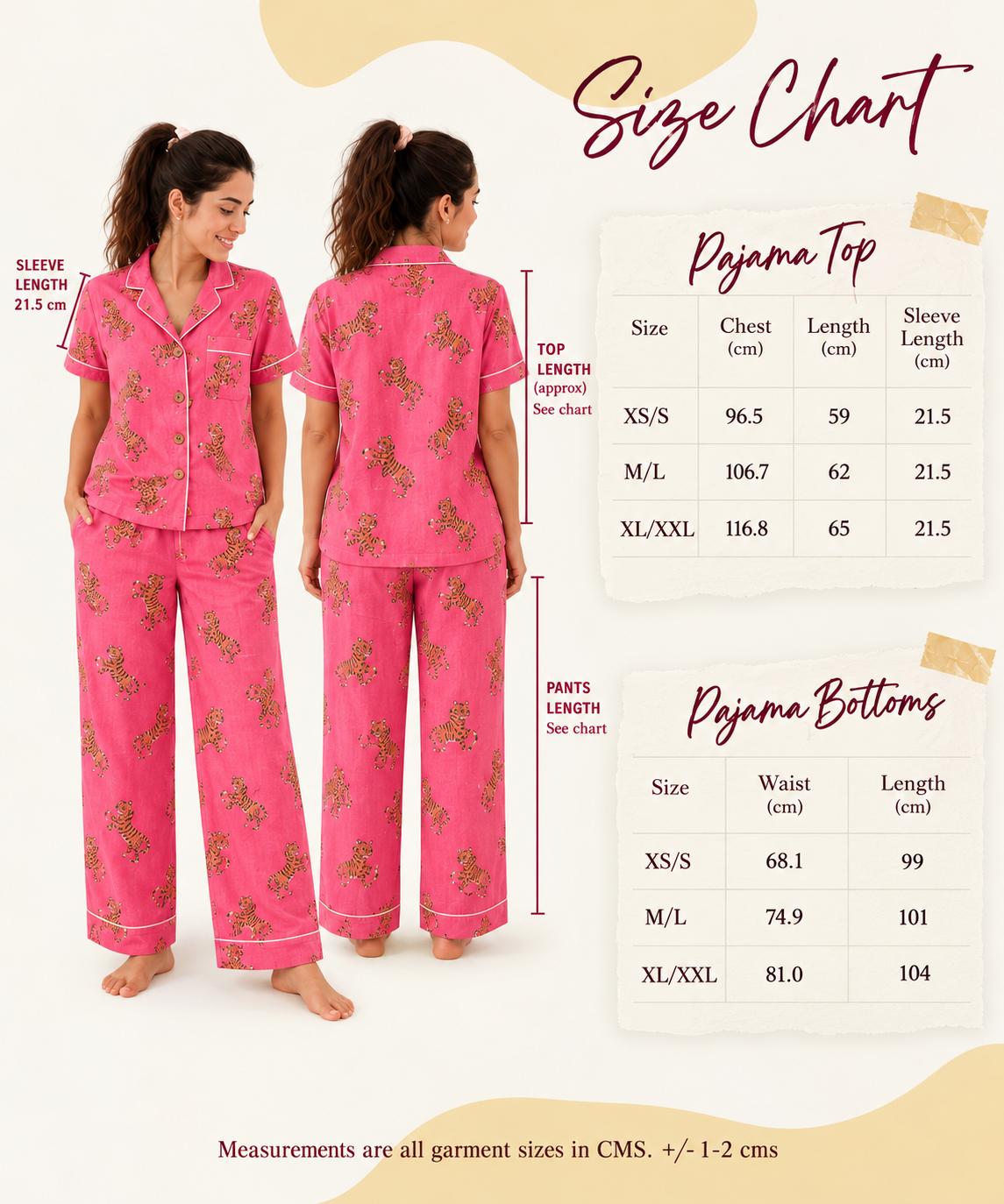 Tiger Tales Long PJ - Sunset Pink