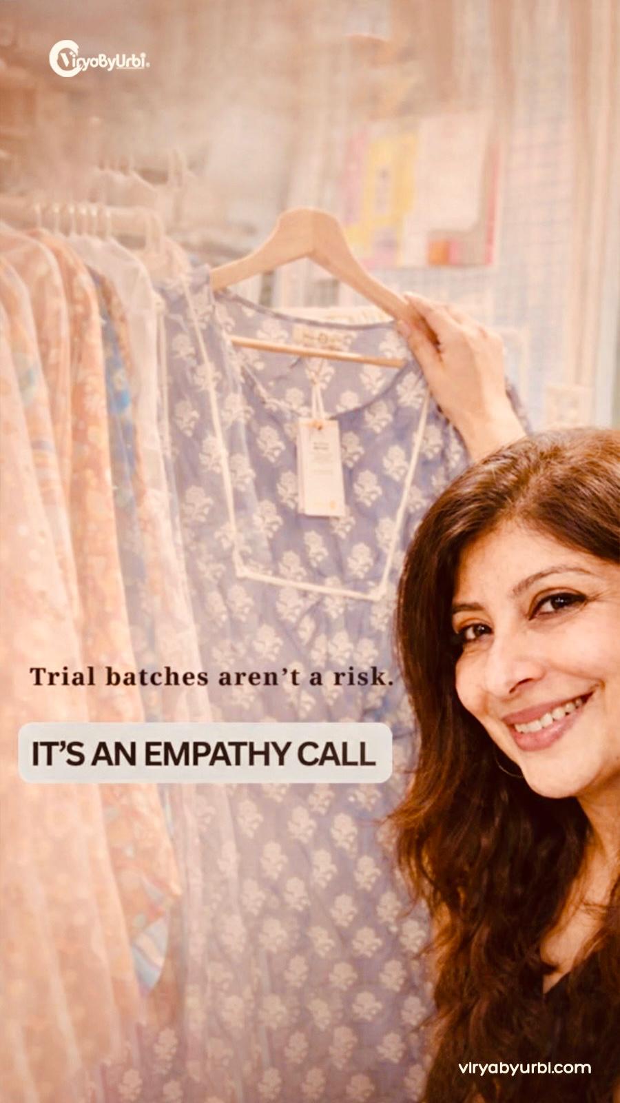 Why we choose small MOQ's | Slow fashion at ViryaByUrbi