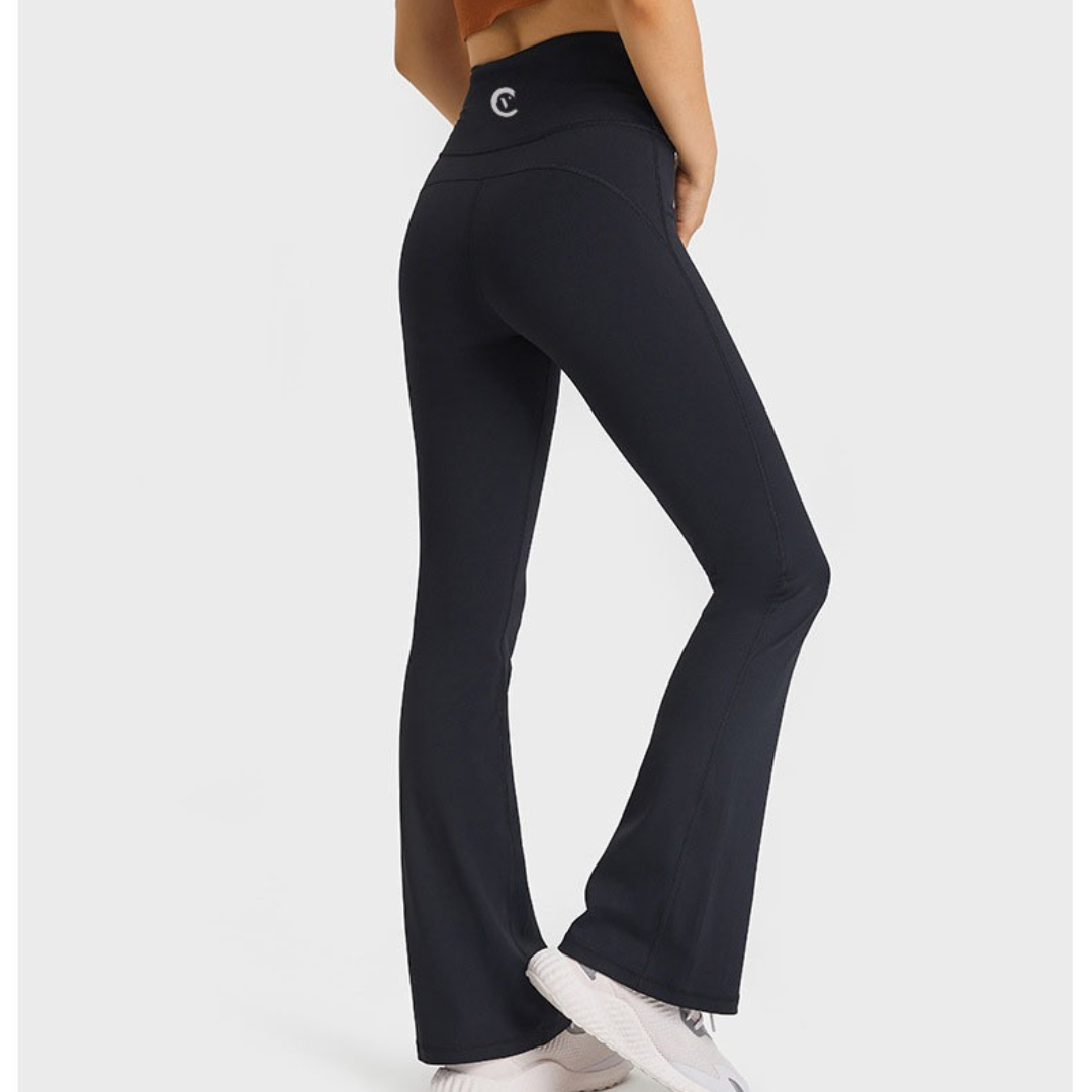 High-Waist Bootcut Pants