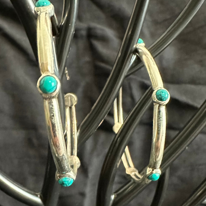 Mystical Turquoise Hoops