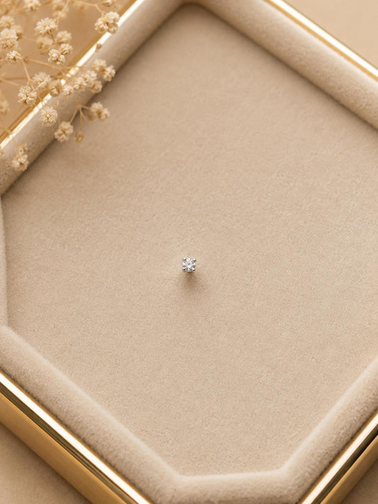 Nose Pin - Zirconia Mini (1 mm)
