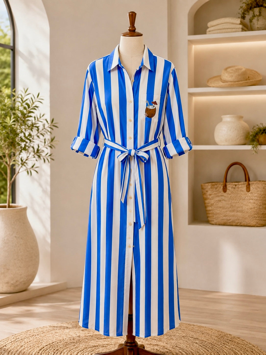 The Happy Hour Shirt Dress