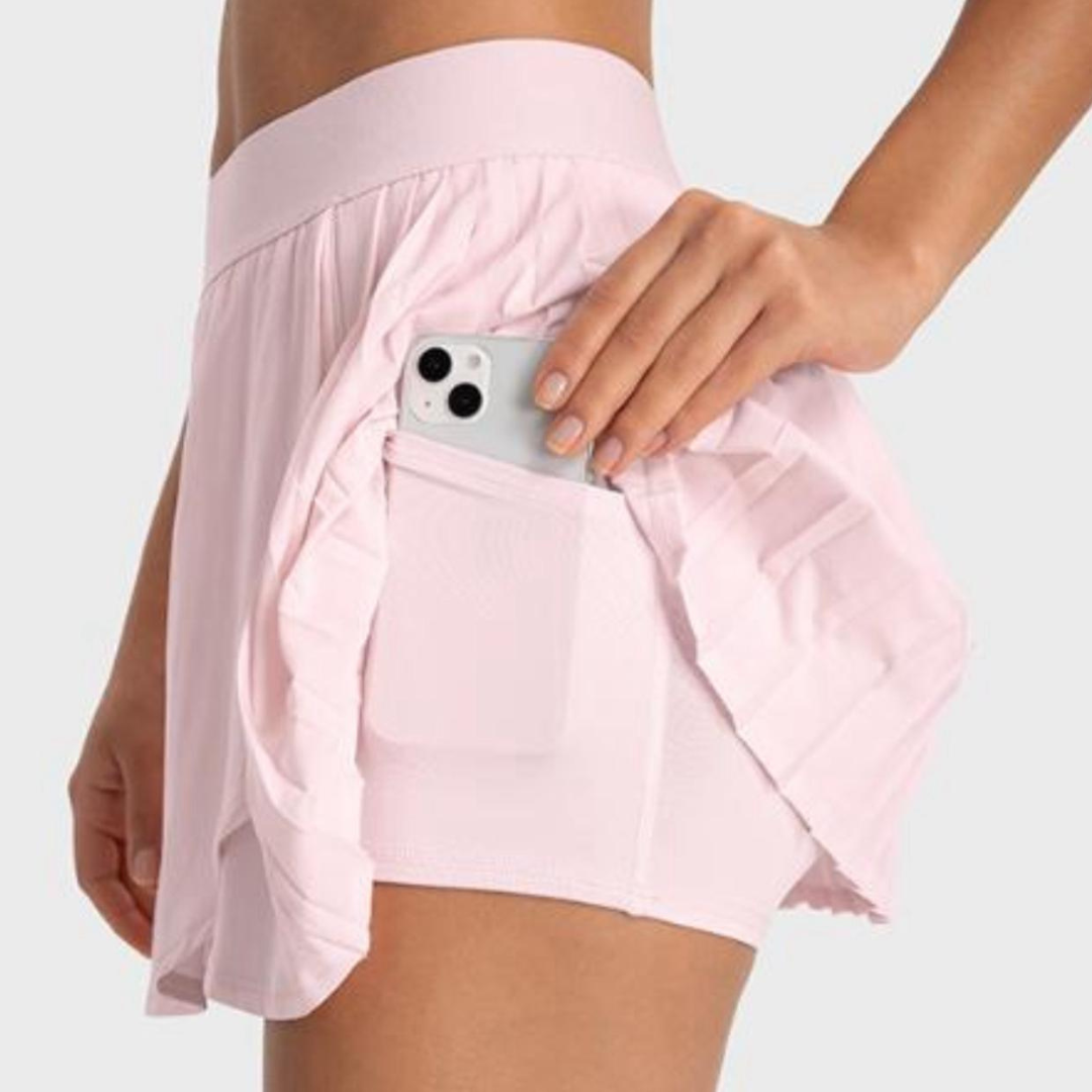 Active Wear Online Frilly Skort with Inner Pocket