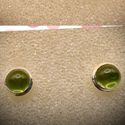 Ear Studs - Peridot Stone