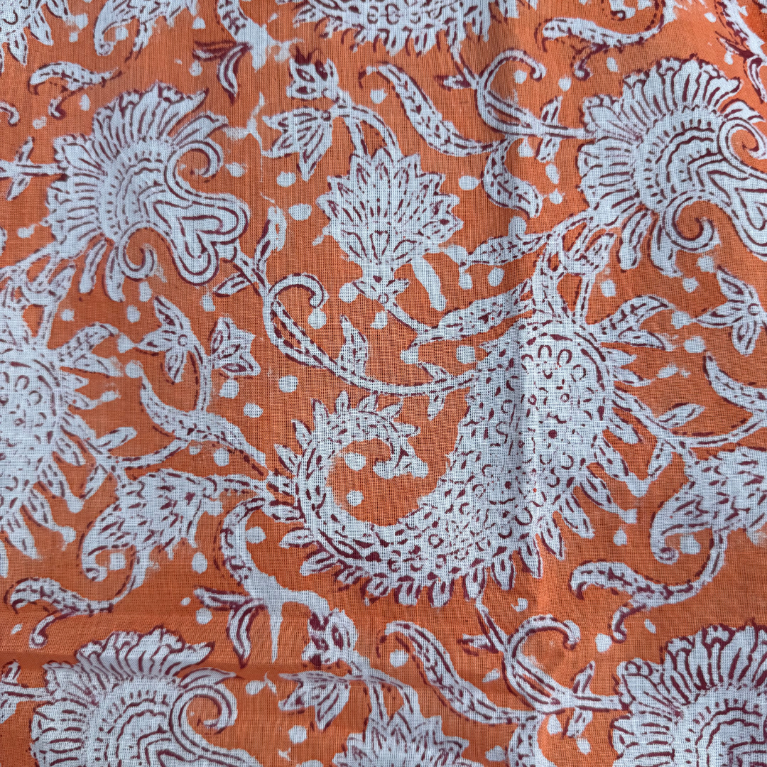 100% Cotton Orange-Blossom Sarong