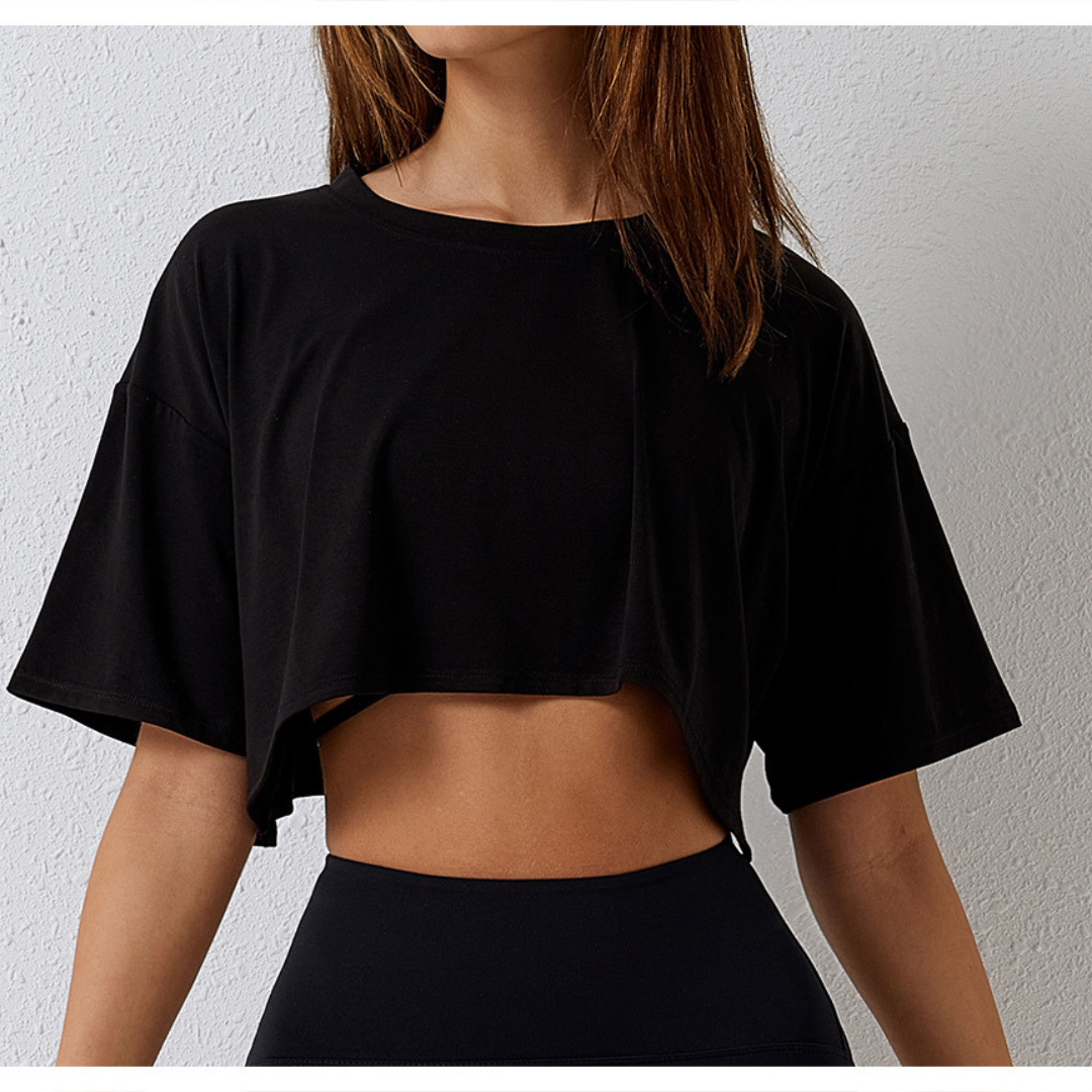 Alluring Crop Top, Black