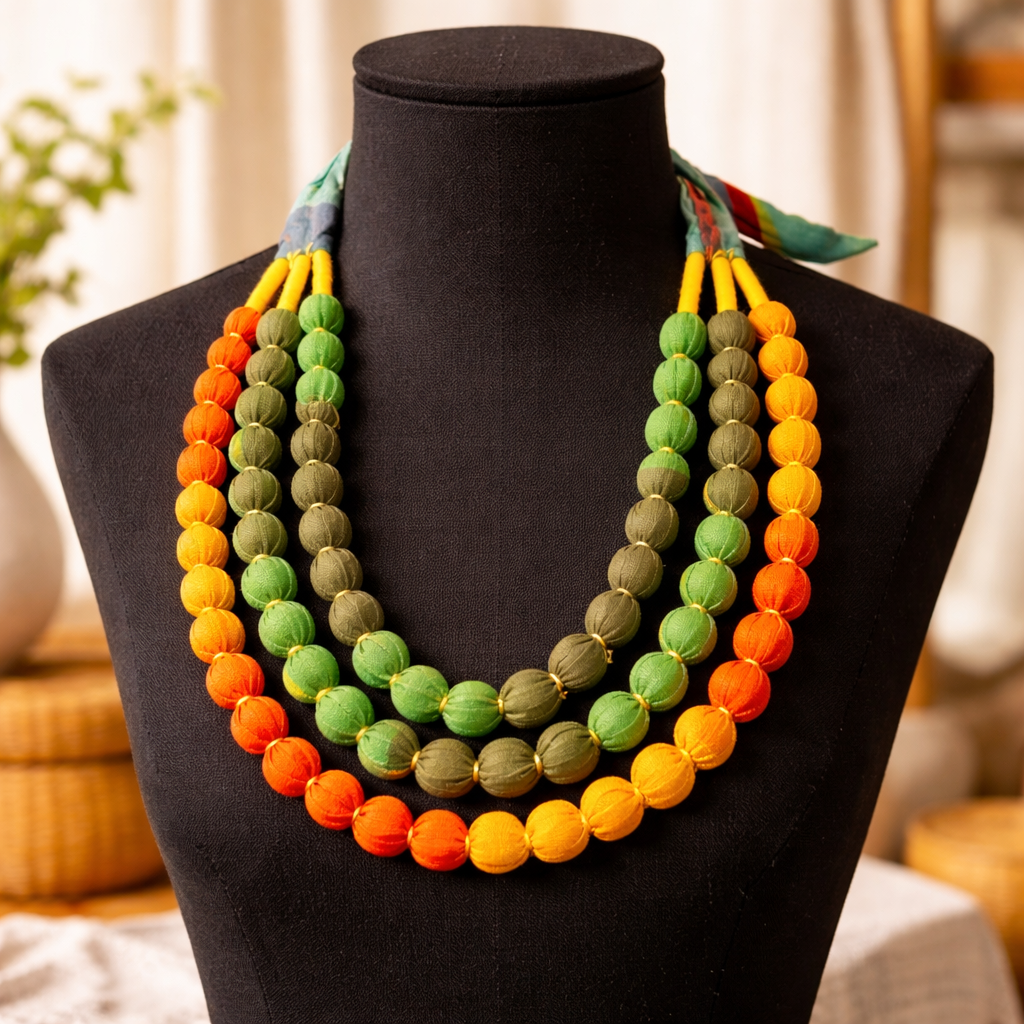 Hand Made Fabric Neck-pieces