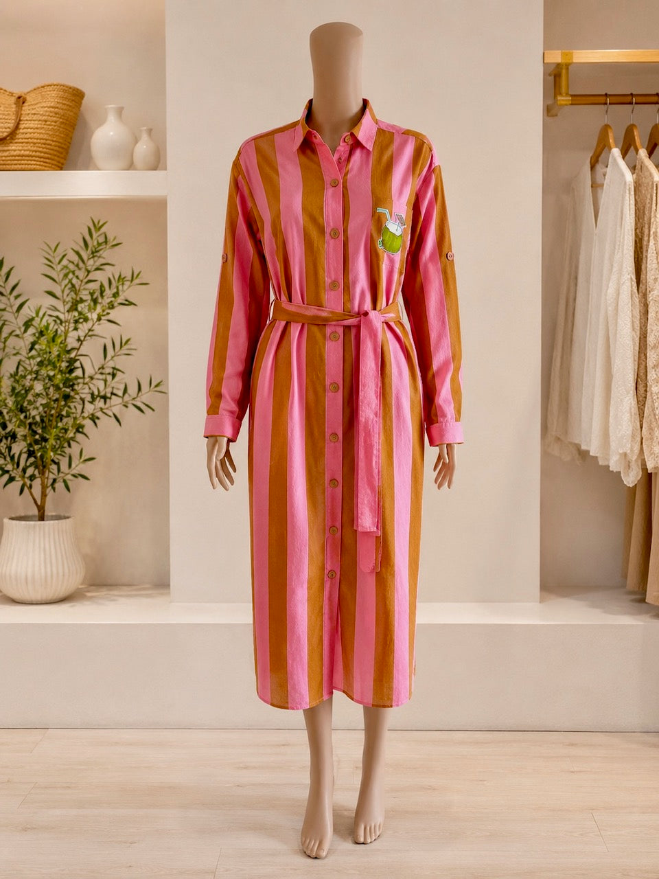 The Happy Hour Shirt Dress