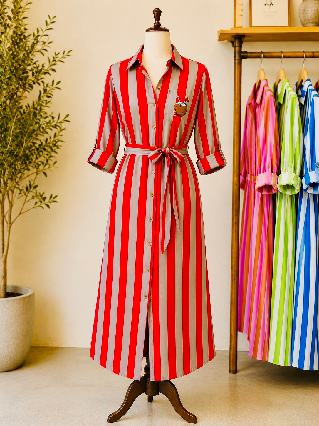 The Happy Hour Shirt Dress