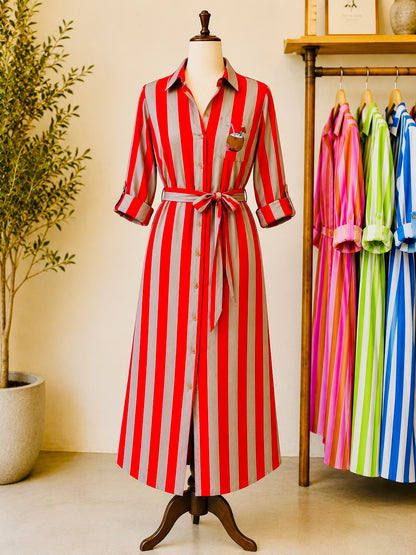 The Happy Hour Shirt Dress