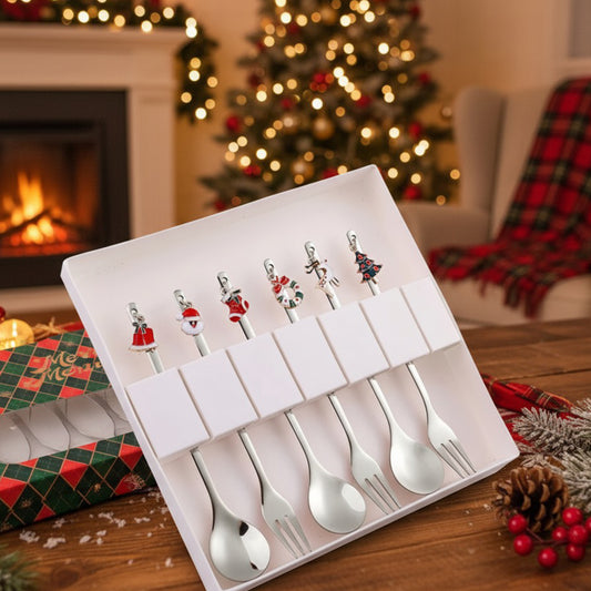 The Joyful Charm Dessert Cutlery - 6 Pc set
