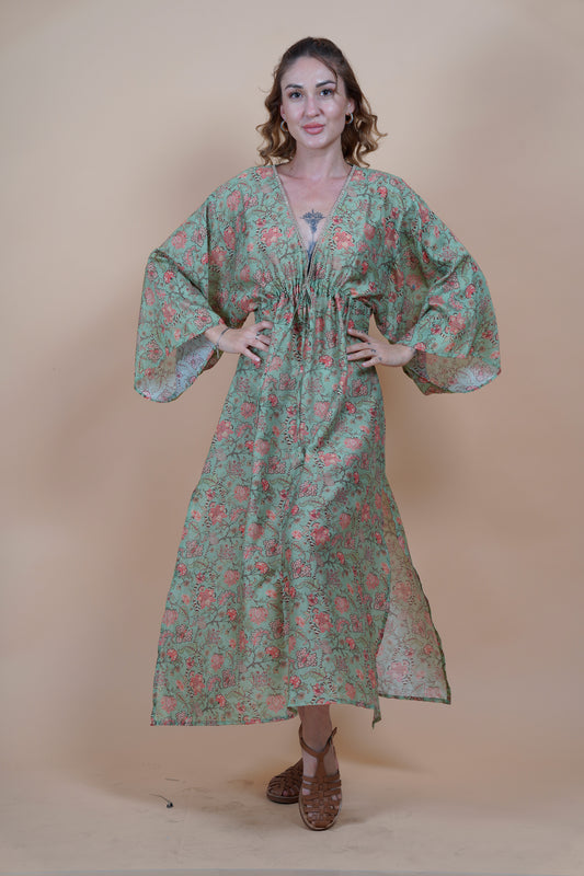 Long Kaftan - Aquagreen