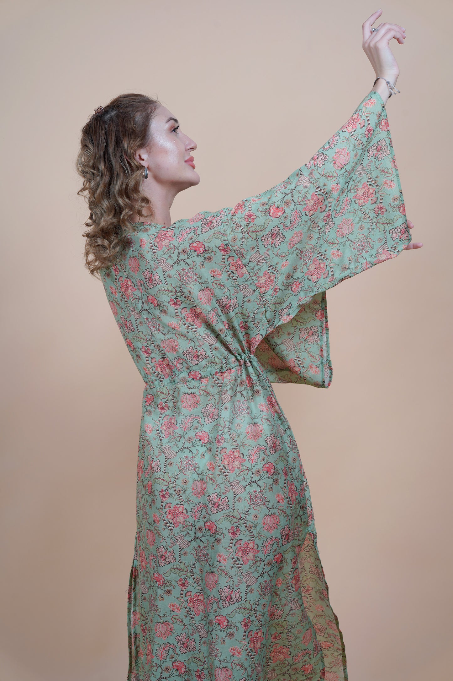 Long Kaftan - Aquagreen