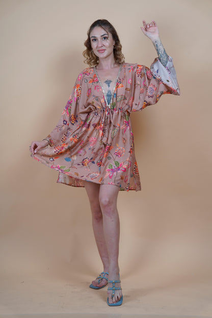 Beachwear Onion Pink Short Kaftan