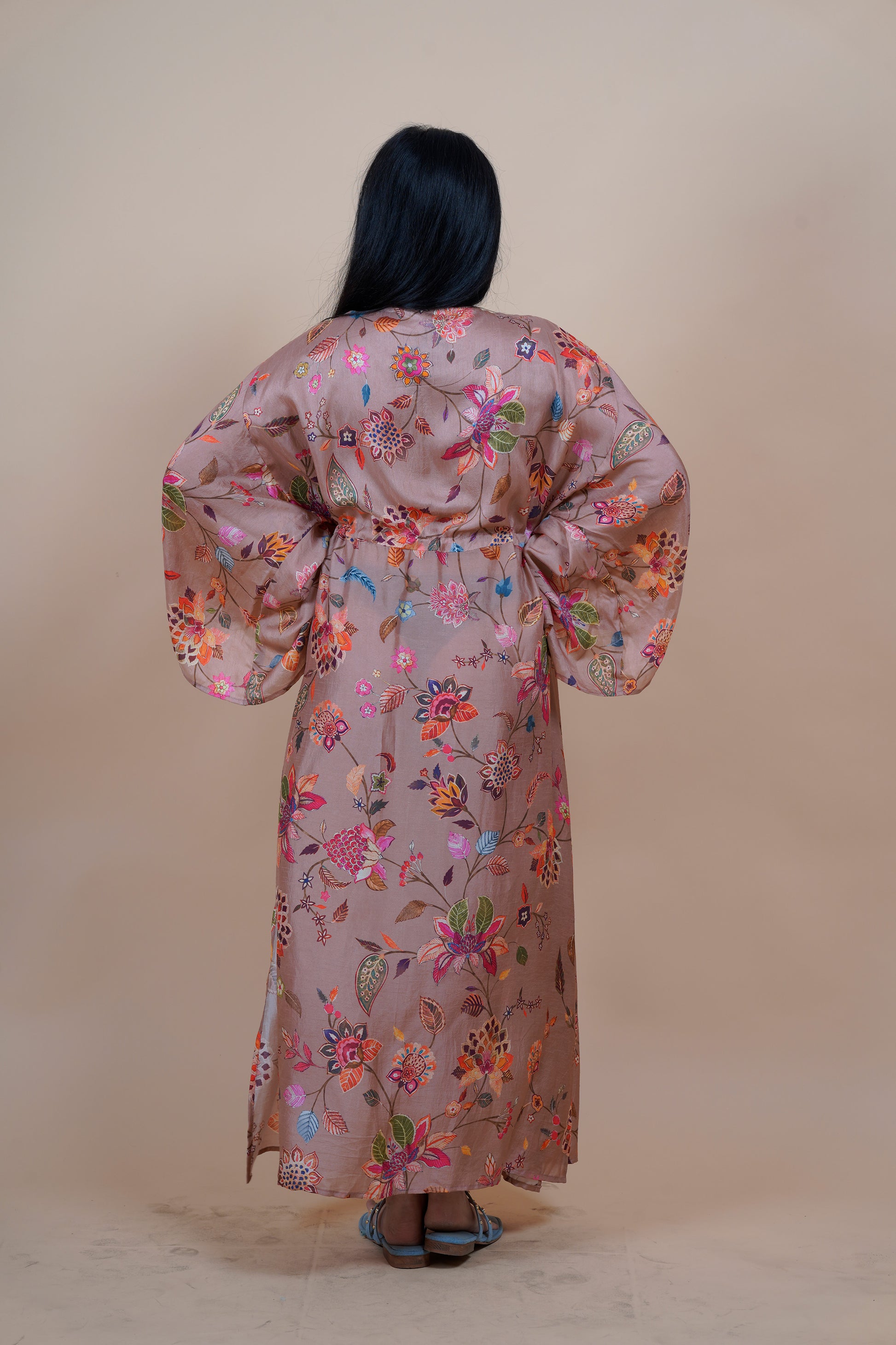 Onion Pink Long Kaftan