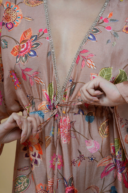 Long Kaftan - Onion Pink