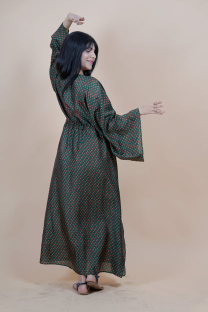 Long Kaftan - Emerald Green