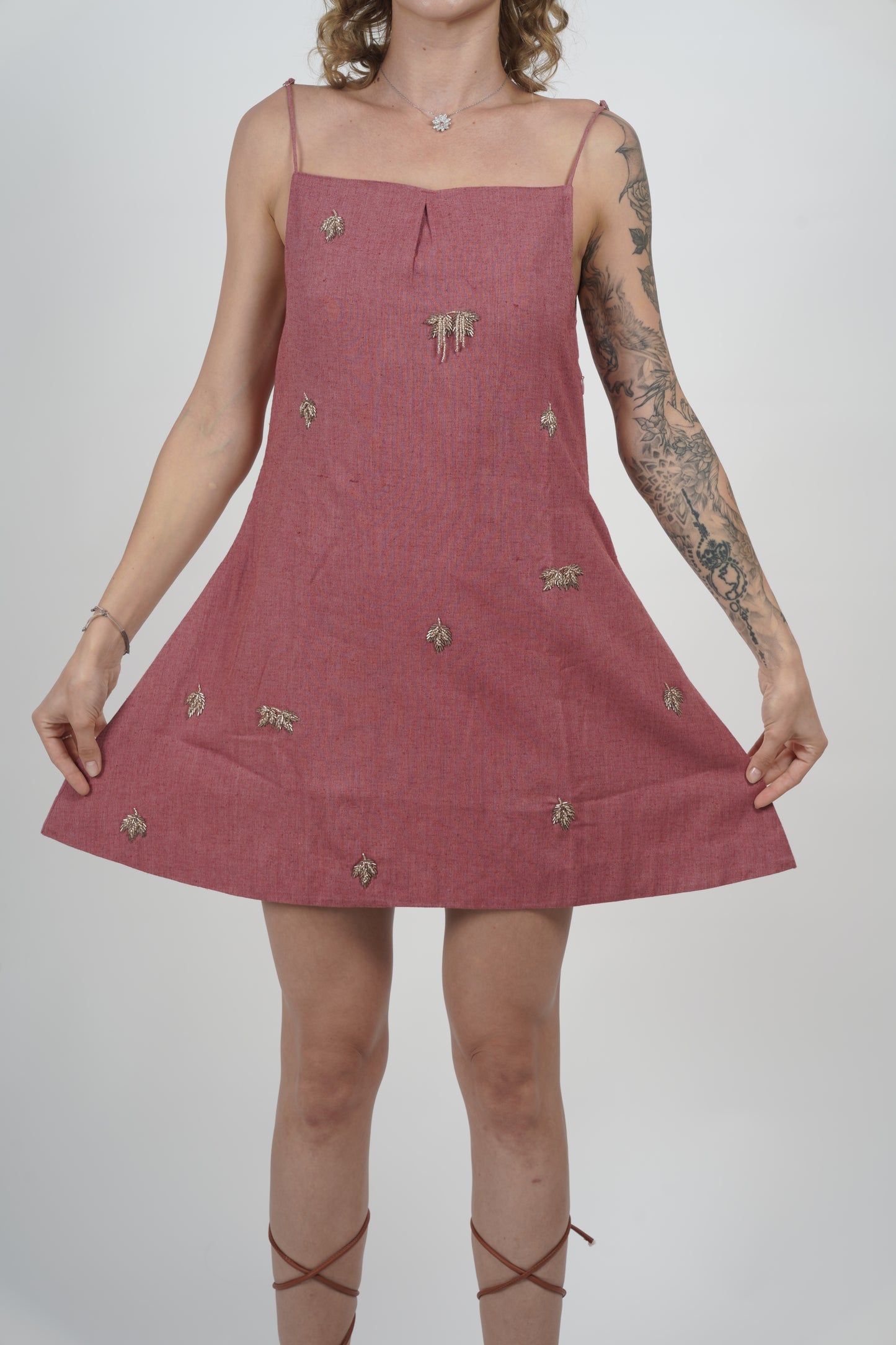 Crafted Spaghetti Dress