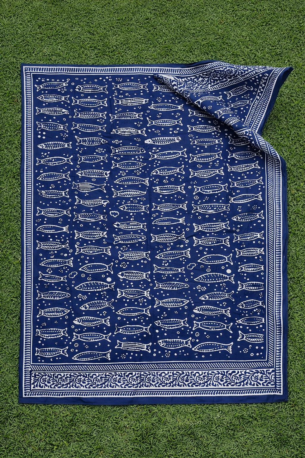 Indigo Fish Sarong