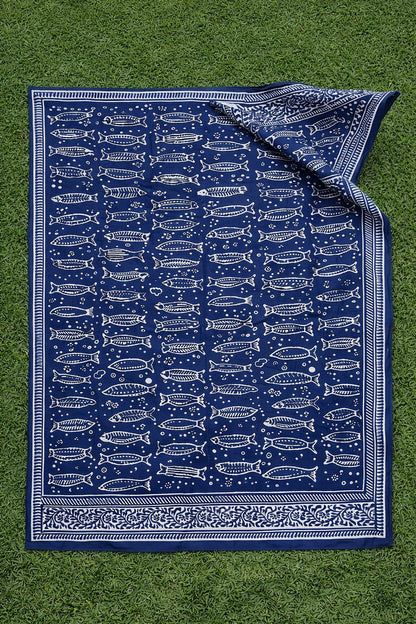 Indigo Fish Sarong