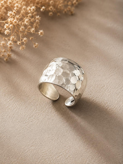Chunky Hammered Ring