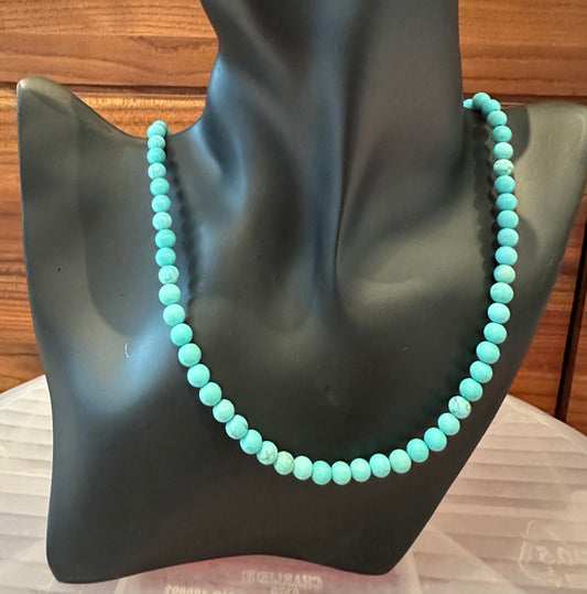 Turquoise String Necklace