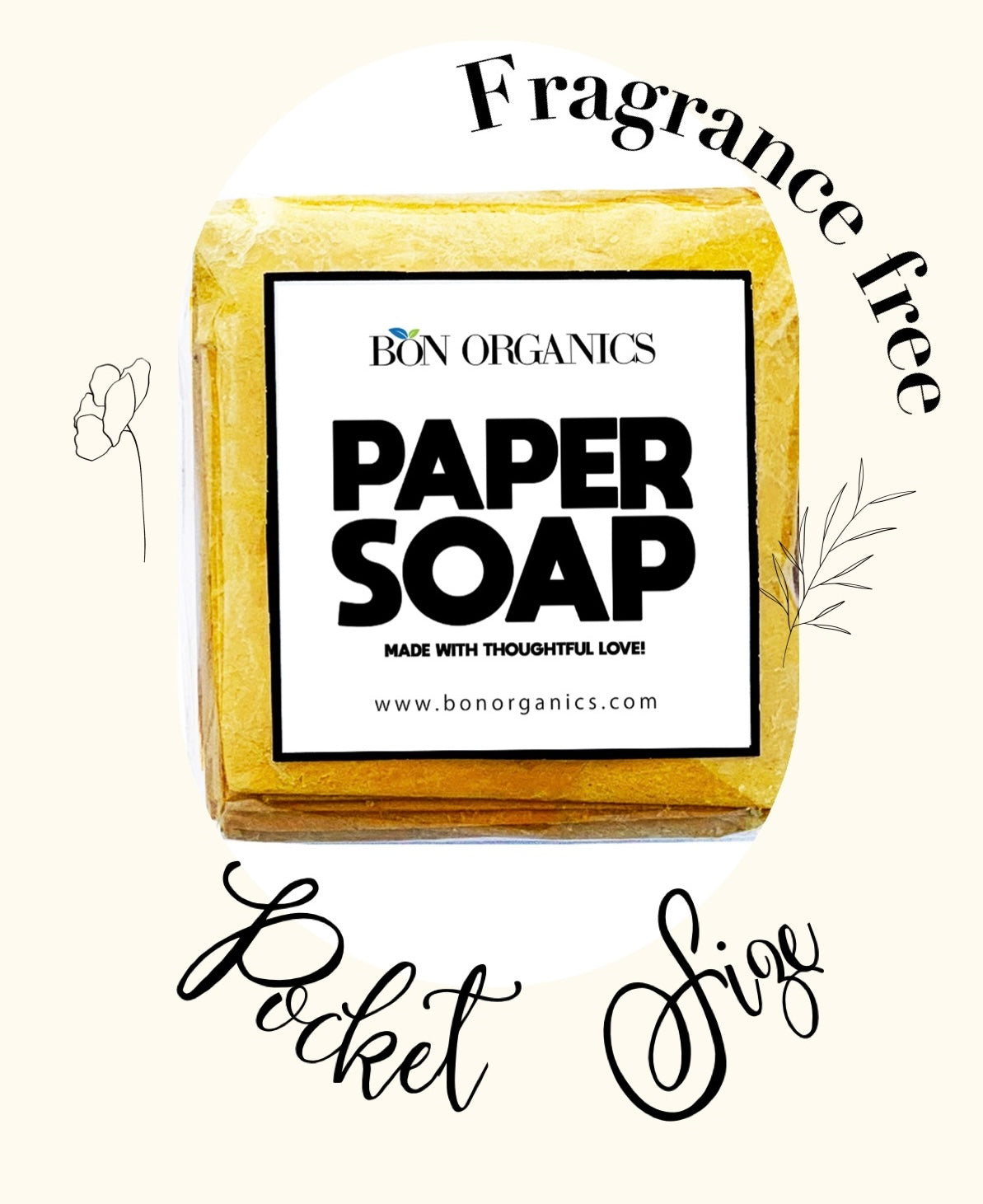 Pocket Paper Soap ~ 30 sheets