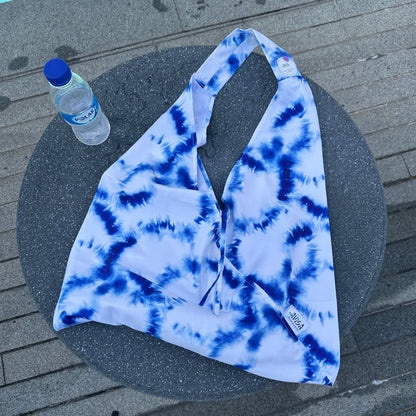 Indigo Print Beach Bag