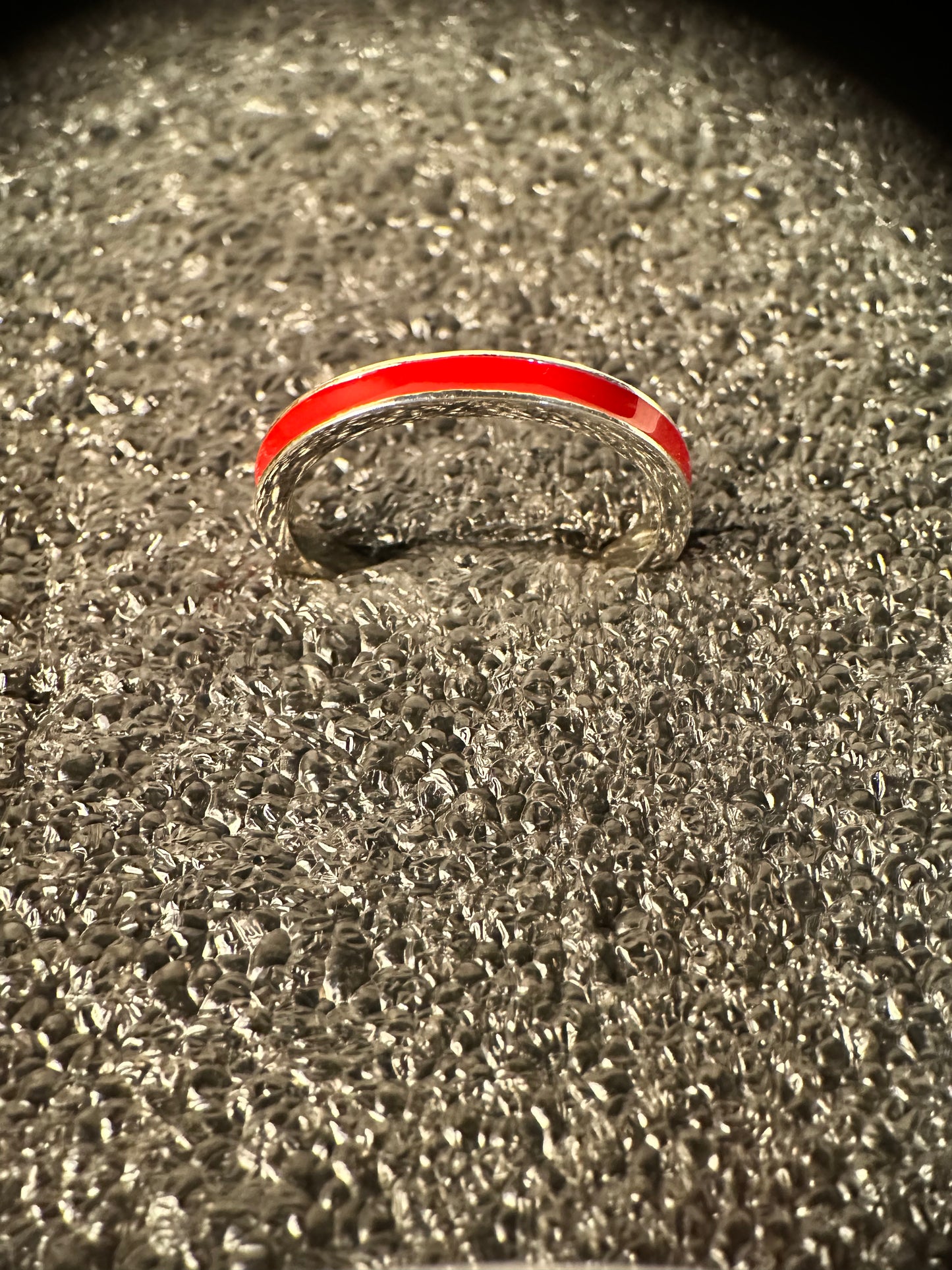 Enamel Band Red Ring
