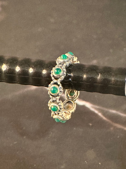 Emerald Blossom Ring