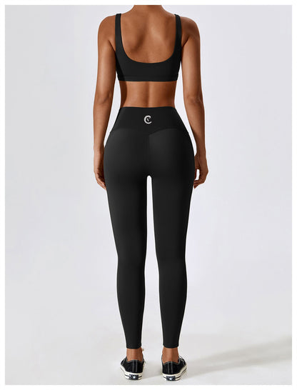 Black Yoga Sports Bra + Legging