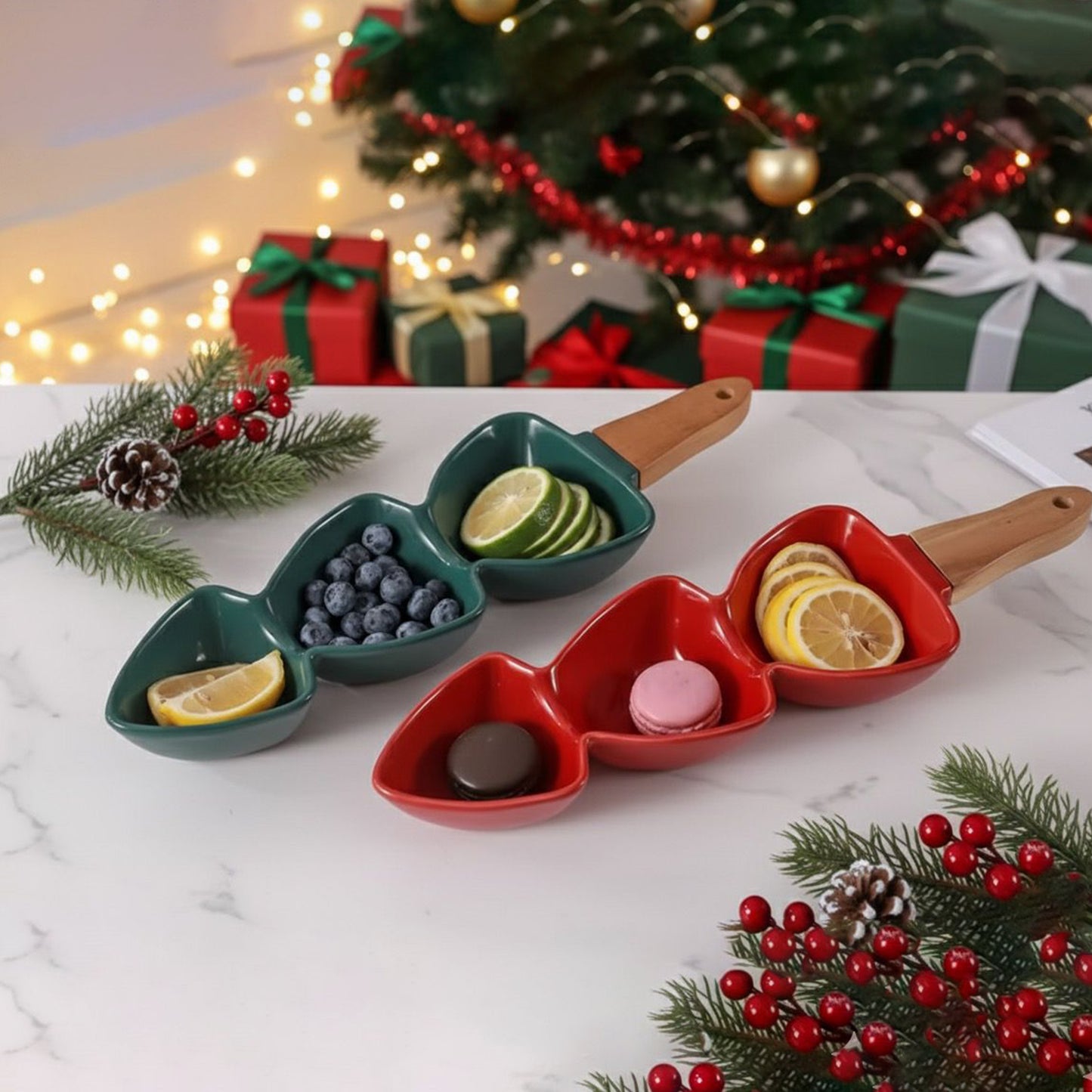 Trio Porcelain Serving Platters