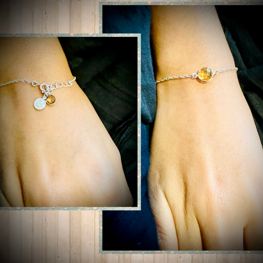 Citrine Chain Bracelet