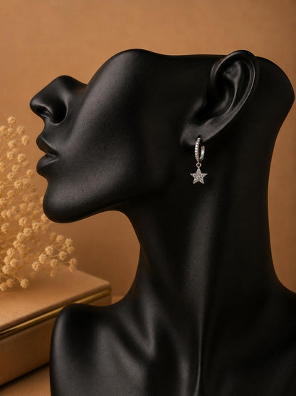 Silver Star Hoops