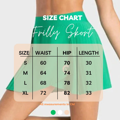 Frilly Skort with Inner Pocket