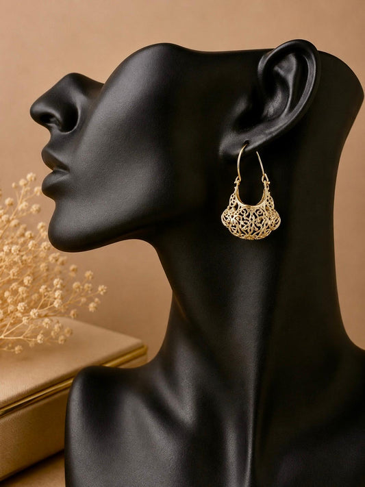 Basket Filigree Hoops