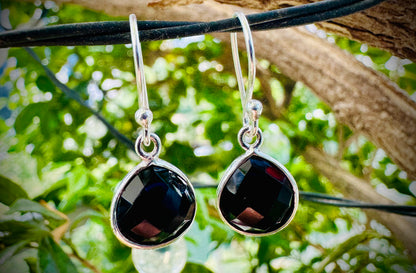 Black Onyx drop earrings