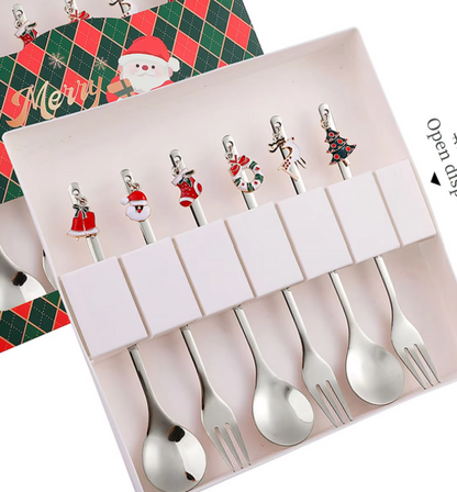 The Joyful Charm Dessert Cutlery - 6 Pc set