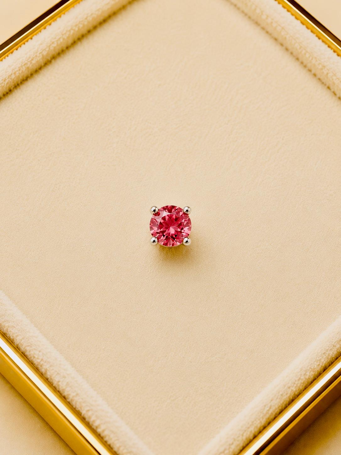 Nose Pin - Garnet Spark