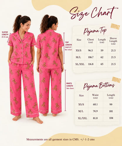 Tiger Tales Long PJ - Sunset Pink