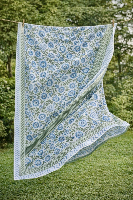 Mint and Blue Soft Sarong