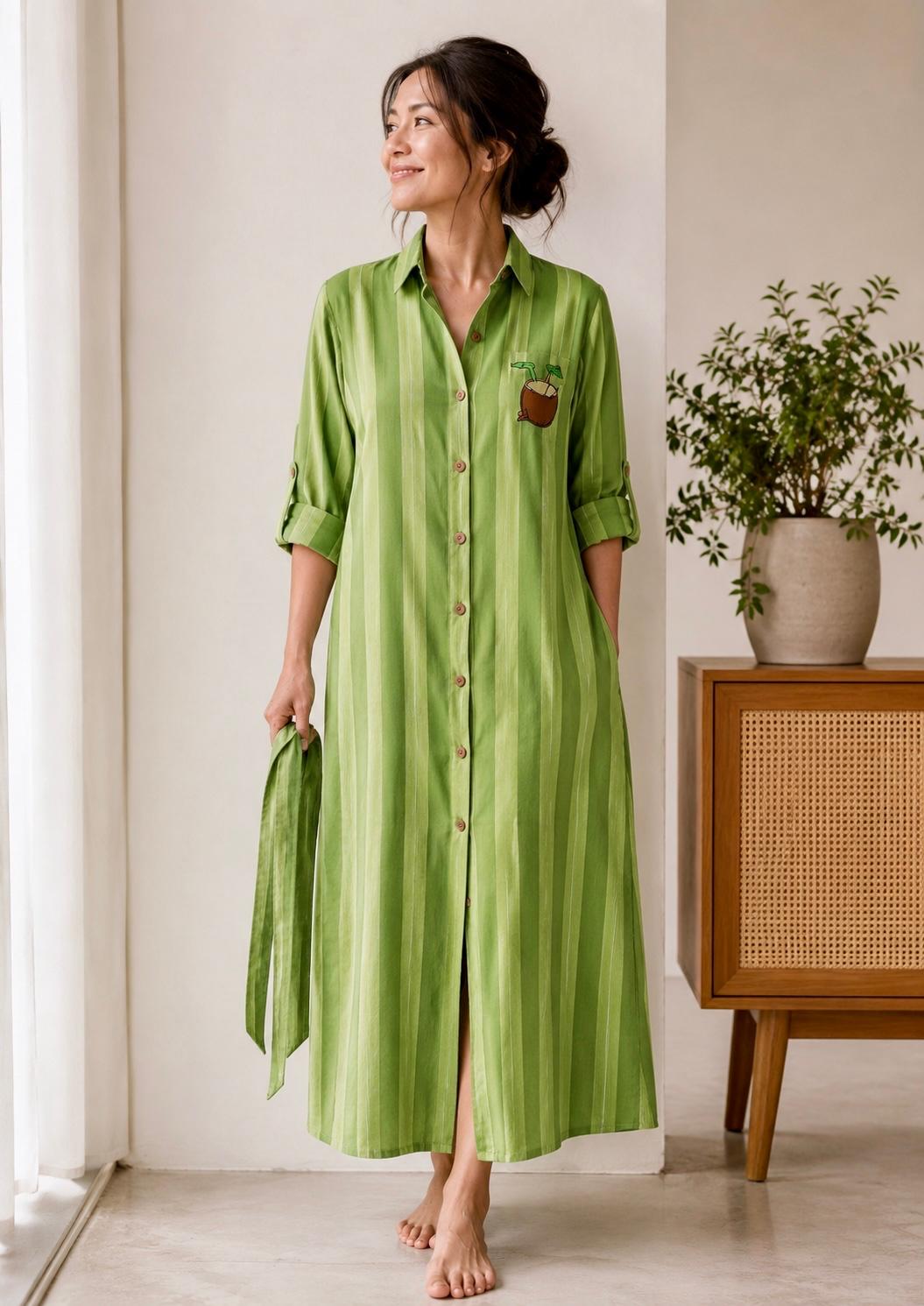 The Happy Hour Shirt Dress