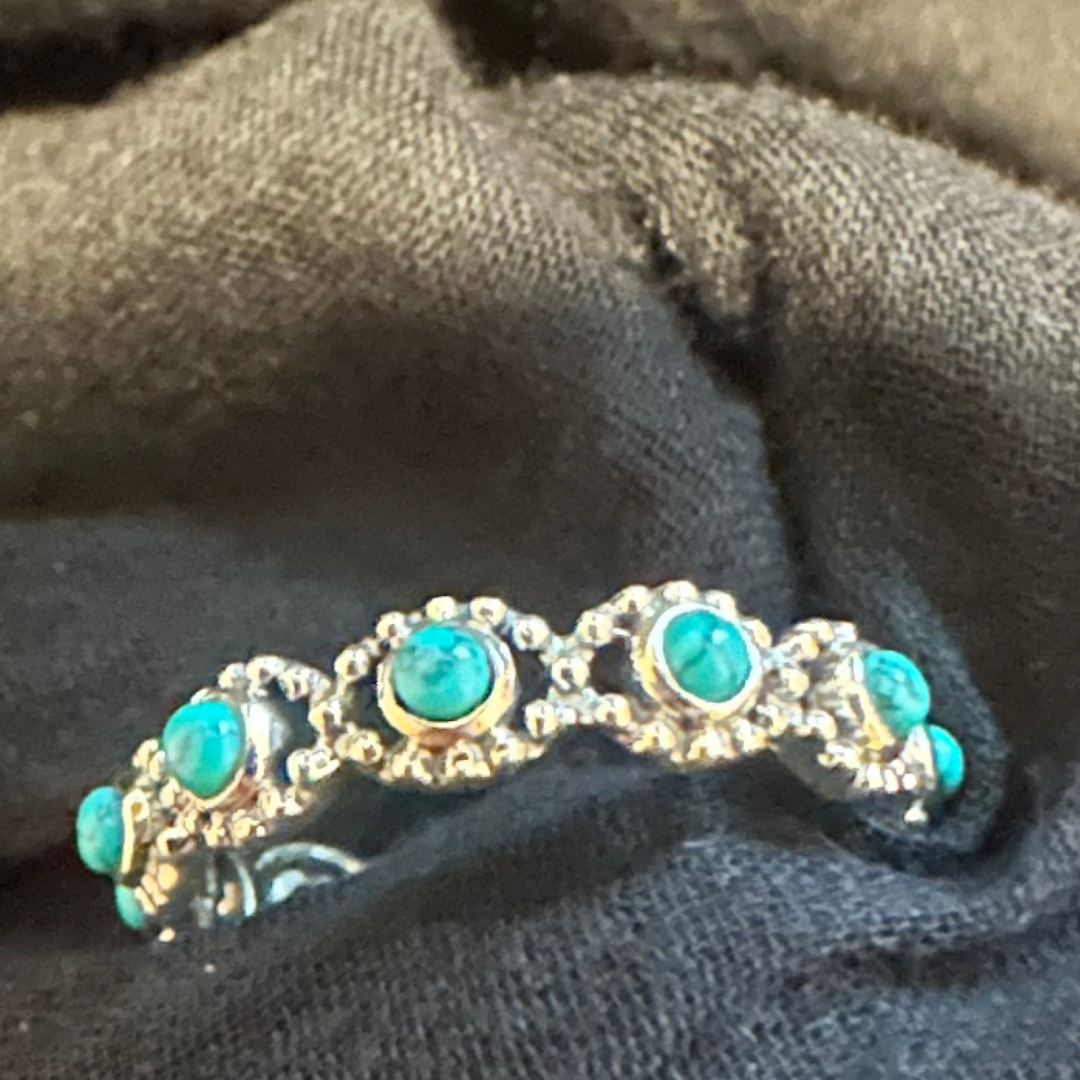 Turquoise Blossom Ring