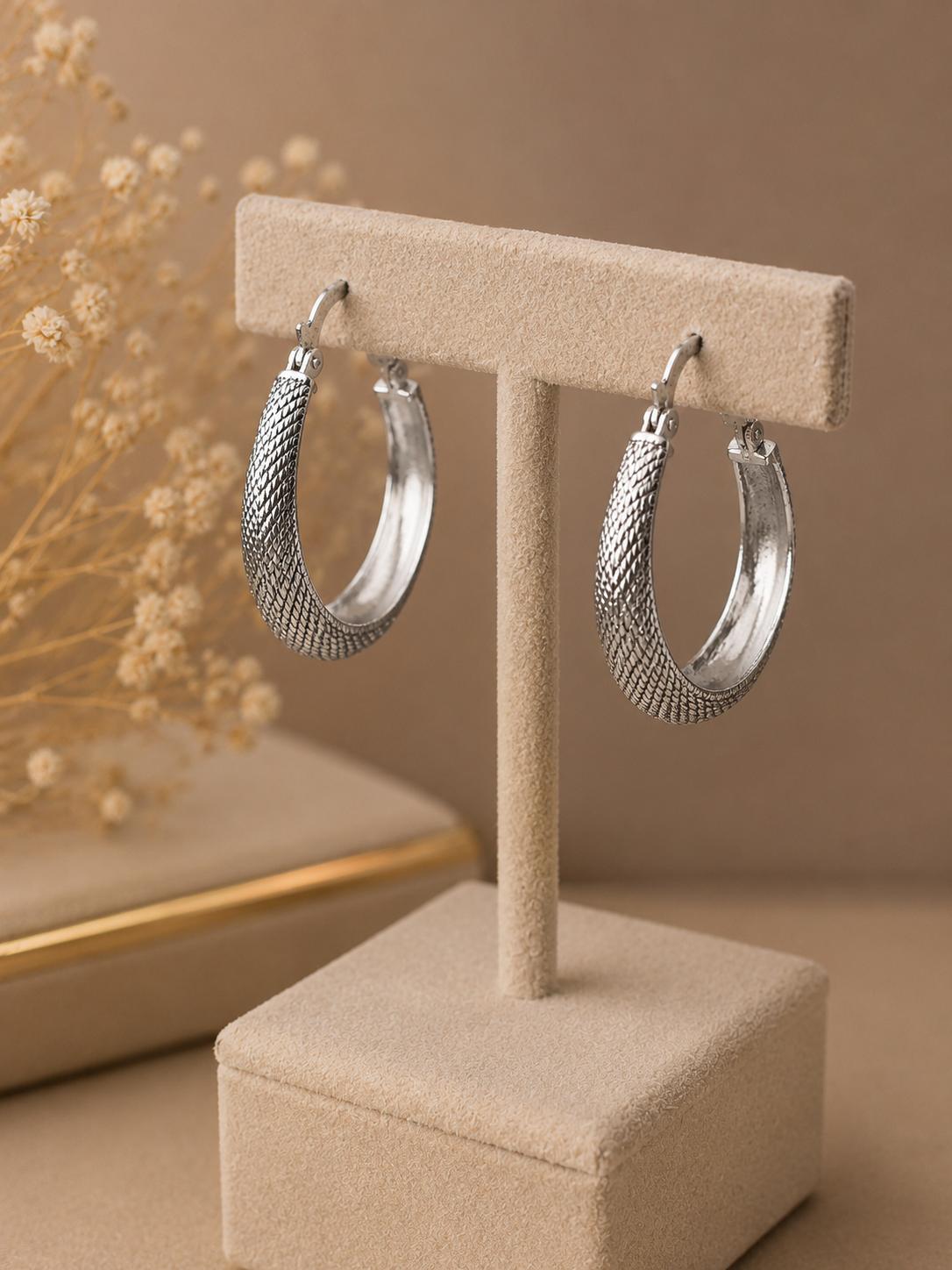 Charcoal Shadow Hoops